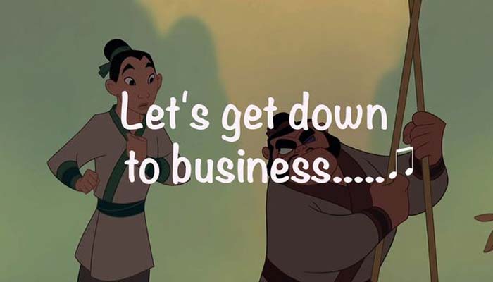 Let's Get Down to Business Lyrics